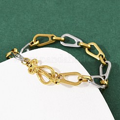 Gliederkettenarmbänder aus 304 Edelstahl für Damen&nbsp;LS-BJEW-C113-02GP