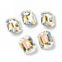 Cabochon in strass di vetro in stile ab chiaro&nbsp;RGLA-J018-D-001LA