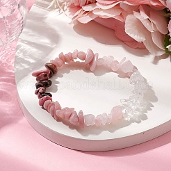 Bracelet extensible avec pierres précieuses&nbsp;BJEW-JB11012-03