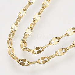 Fabrication de collier de chaînes de câble en laiton&nbsp;KK-T048-037G-NF