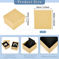 Cajas de regalo de joyería de papel rectangular&nbsp;CON-TAC0010-91G