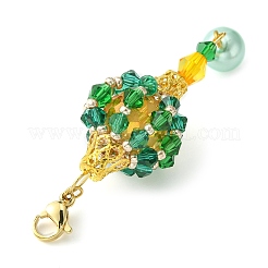 Decorazioni pendenti con perline di vetro lanterna&nbsp;HJEW-MZ00031