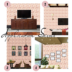 Autocollants muraux anticollision pvc 3d autocollants motif brique&nbsp;DIY-WH0217-17B