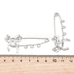 Schleifen-Broschenverschlüsse aus Sicherheitsnadeln und Edelstahl 304&nbsp;SA-CBA098D-12C-P