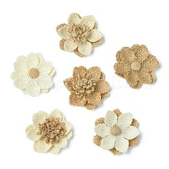 24 stücke 6 arten blume sackleinen ornament zubehör&nbsp;DIY-CJ0003-14
