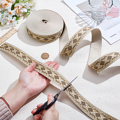 Nastro jacquard in polipropilene vintage&nbsp;SRIB-WH0011-449A