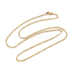 Placcatura ionica (ip) 304 collane a catena figaro in acciaio inossidabile&nbsp;STAS-K168-01G