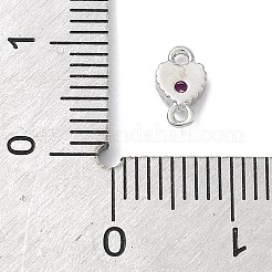 Herzanhänger aus Messing mit Zirkonia-Pavé&nbsp;KK-G548-18P