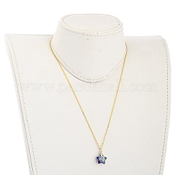 Ensembles de bijoux en verre étoile galvanoplastie&nbsp;SJEW-JS01120-02