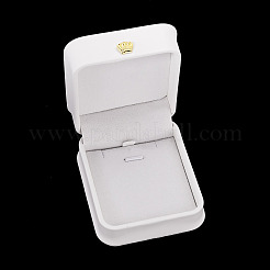 Coffrets cadeaux pendentif collier en cuir pu&nbsp;LBOX-TADJ0001-01C