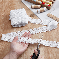 Ruban de dentelle à pompons en coton&nbsp;OCOR-WH0105-197C