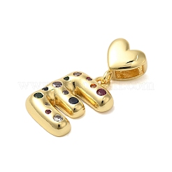Placage en rack en laiton micro pavé de zircones cubiques transparentes&nbsp;KK-C067-12G-E