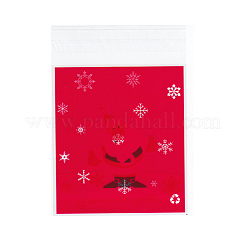 Sacs de cellophane rectangle OPP pour Noël&nbsp;OPC-I005-08A