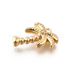 Pendentifs en laiton zircon cubique transparent&nbsp;KK-C096-16B-G
