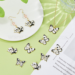 24pcs 4 Arten Halloween-Thema-Legierungs-Emaille-Anhänger&nbsp;ENAM-DC0002-07