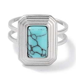 Ring aus Edelstahl 304&nbsp;RJEW-B059-09P-01