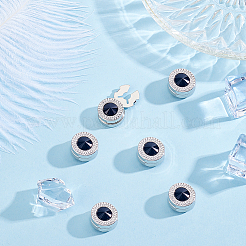 3 paire de boutons de manchette en alliage et strass&nbsp;BUTT-ME0001-37A