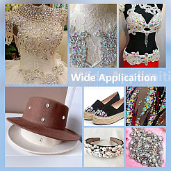 300 pieza de 3 estilos de rhinestone acrílicos para coser&nbsp;MACR-PH0001-76A