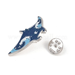Emaille-Anstecknadeln mit Ozeanmotiv&nbsp;JEWB-L027-08P-02