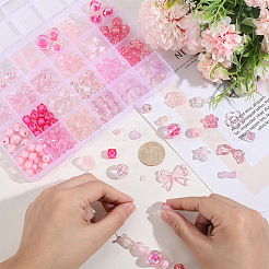 264 pièce de perles acryliques de 27 styles mixtes&nbsp;TACR-PA0001-26