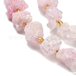 Galvaniques Druzy naturelle perles en agate brins&nbsp;G-G289-02A