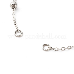 Bracelets de chaîne satellite en laiton faits à la main faisant des accessoires&nbsp;X-AJEW-JB01025-01
