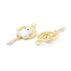 Emaille-Anhänger aus Messing mit Gestellbeschichtung&nbsp;KK-B053-35G