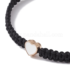 Braccialetti regolabili con perline intrecciate in filo di nylon&nbsp;BJEW-JB09770-02