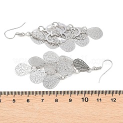 Pendientes colgantes de latón&nbsp;EJEW-B157-02E-P