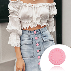 Silikon-Knopfabdeckungen für Jeans&nbsp;FIND-WH0139-833D