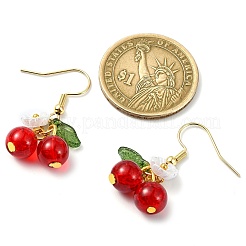 Boucles d'oreilles pendantes en acier inoxydable 304 en forme de myrtille&nbsp;EJEW-JE06251-01
