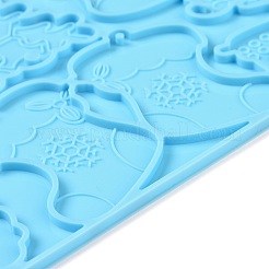 Moules en silicone pendentif thème de noël&nbsp;DIY-K051-01