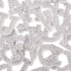 Patchs de strass en résine alphabet&nbsp;DIY-TAC0005-45A