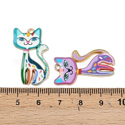 Gedruckt Legierung Emaille Anhänger&nbsp;FIND-D004-01G