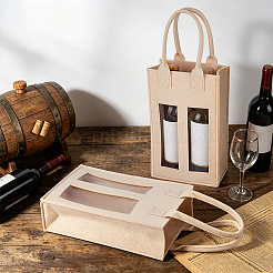 Borse in feltro per imballaggio di vino rosso&nbsp;ABAG-WH0068-008B