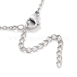 Collane con pendente in zirconia cubica trasparente micro pavé in ottone di san valentino&nbsp;NJEW-B101-06P
