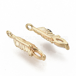 Ciondoli in ottone zirconi chiari micro pavé&nbsp;ZIRC-T011-26G-NF