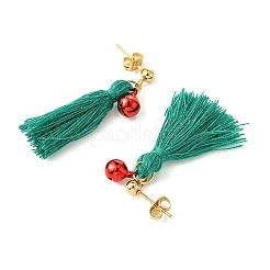 Orecchini pendenti con nappe a forma di albero di natale&nbsp;EJEW-JE06105