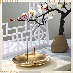 18 porte-encens en laiton 3 styles&nbsp;AJEW-OC0016-54
