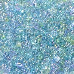 Perline di semi di vetro placcato colore ab&nbsp;SEED-L011-06B-09