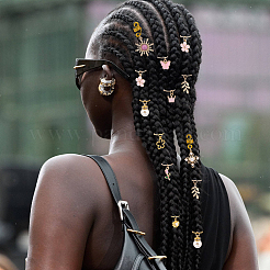 1 bolsa de anillo de rastas de aleación y plástico para trenzar el cabello&nbsp;OHAR-BM0001-07