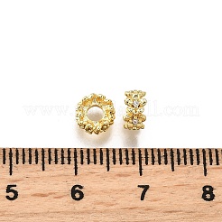 Perles de zircone cubique micro pave en Laiton&nbsp;KK-C106-25B-G