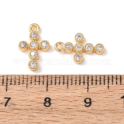 Colgante micropavé cubic zirconia de latón&nbsp;KK-A284-18C-G
