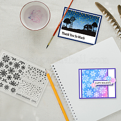 Individuelle Klarsichtstempel aus PVC-Kunststoff mit Sommermotiv&nbsp;DIY-WH0631-0443