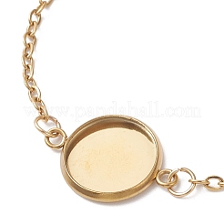 Fabricación de pulseras deslizantes con cadena de cable de acero inoxidable 304&nbsp;BJEW-JB12810-02
