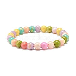 Conjunto de pulseras elásticas con cuentas de jade natural&nbsp;BJEW-JB07789
