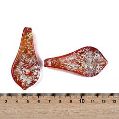 Lampwork großen Anhänger&nbsp;FOIL-K003-01F