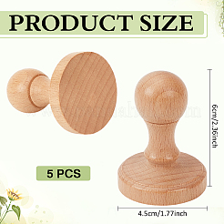 Holzstempel mit Griff&nbsp;AJEW-WH0348-630A