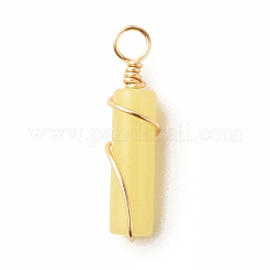 Natürliche Zitrone Jade Anhänger&nbsp;PALLOY-JF01453-08