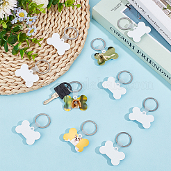 DIY-Kits zur Herstellung doppelseitiger Blanko-Schlüsselanhänger aus Aluminium mit Wärmeübertragungssublimation&nbsp;DIY-SP0001-71A